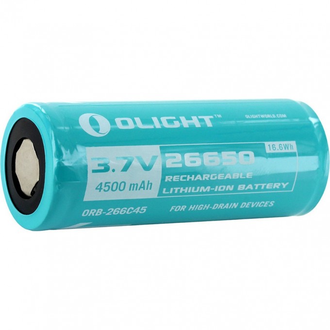 Аккумулятор Li-ion OLIGHT ORB-266C45 26650 3,7 В 4500 mAh 927291 Аккумулятор Li-ion OLIGHT ORB-266C45 26650 3,7 В 4500 mAh 927291